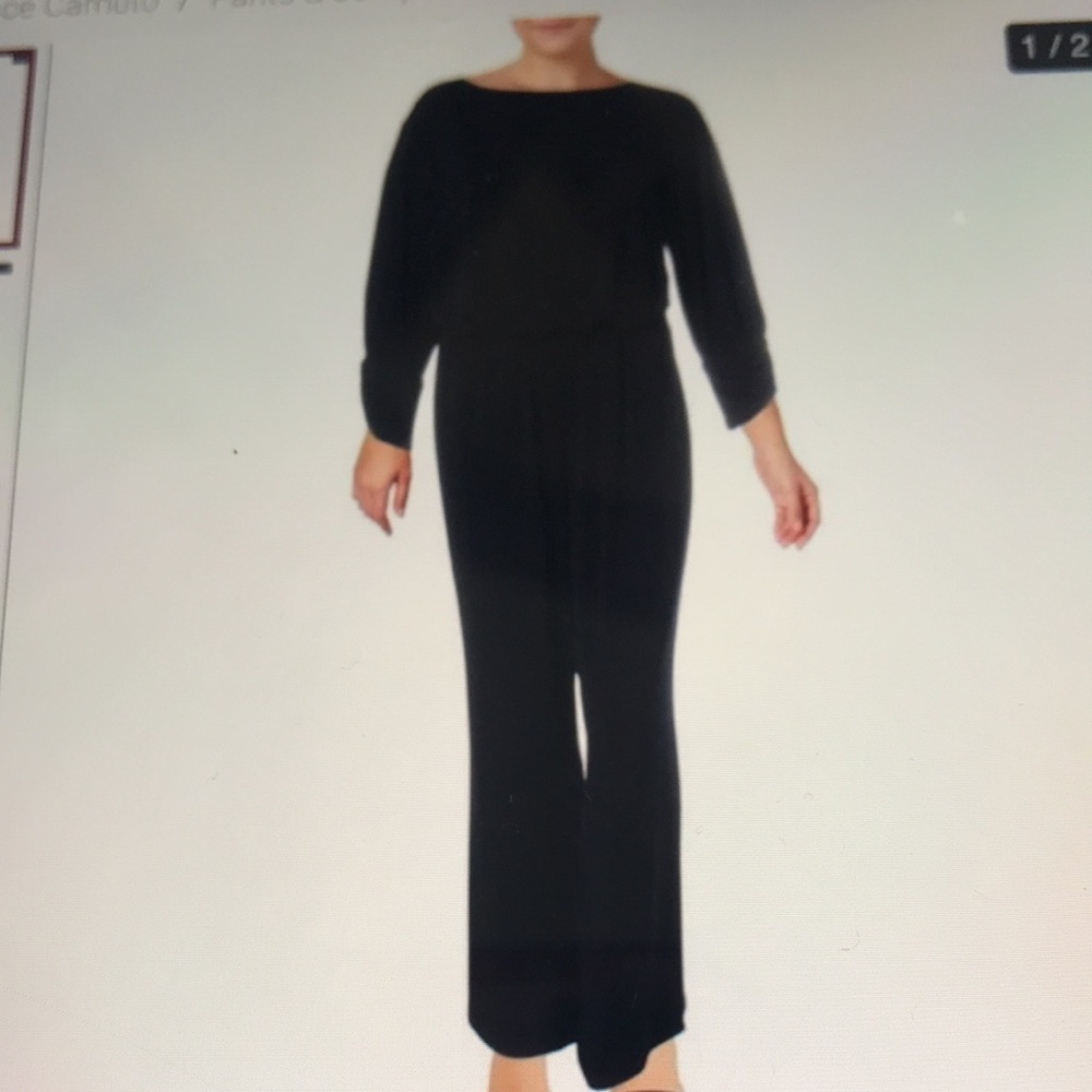VINCE CAMUTO BLOUSON NAVY JUMPSUIT SIZE 2